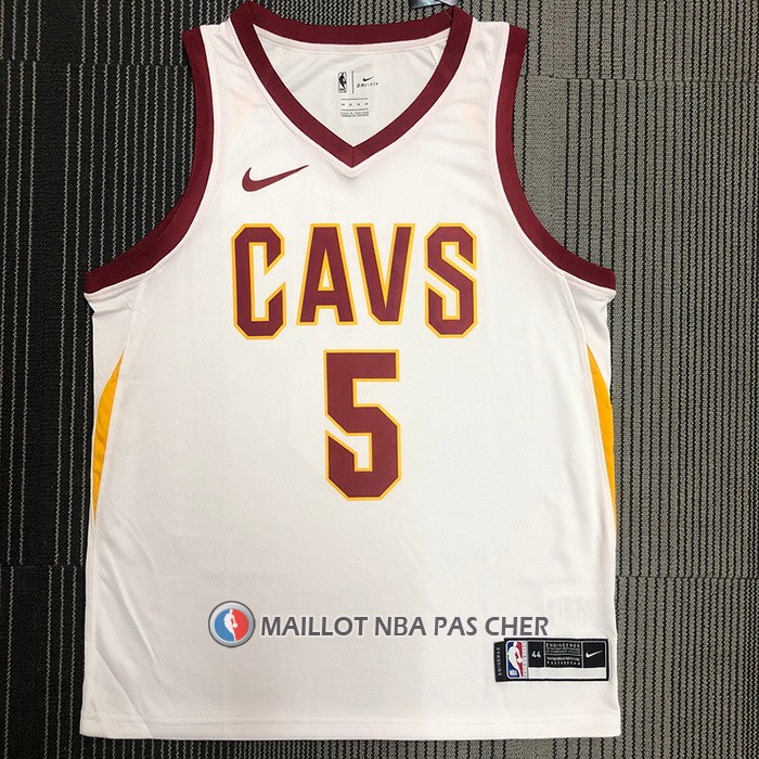 Maillot Cleveland Cavaliers Cavaliers Dennis Smith NO 5 Association 2017-18 Blanc